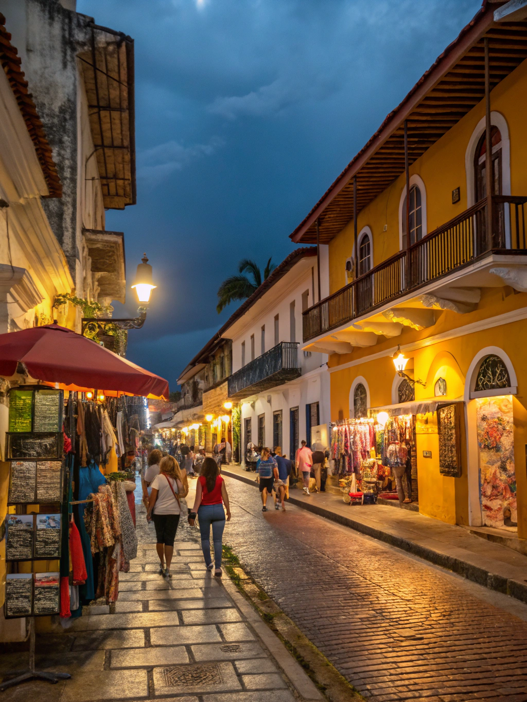 Calle histórica del Casco Antiguo de Panamá